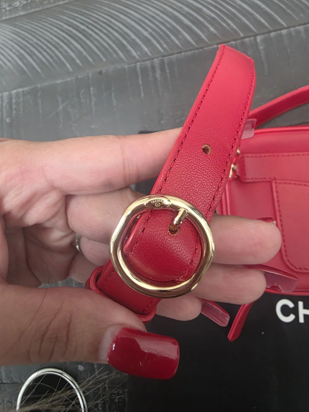Chanel Red Belt Bag